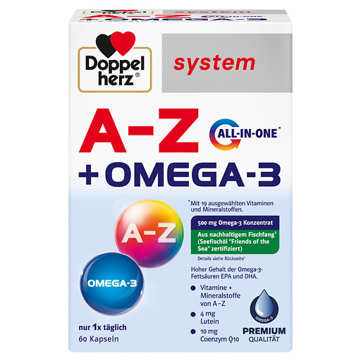 DOPPELHERZ A-Z+Omega-3 all-in-one system Kapseln 60 St  
